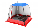 Мобильная баня-палатка МОРЖ c 2-мя окнами сине-красный в Оренбурге