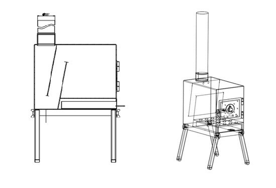 Печь дровяная Сибтермо малая в Оренбурге