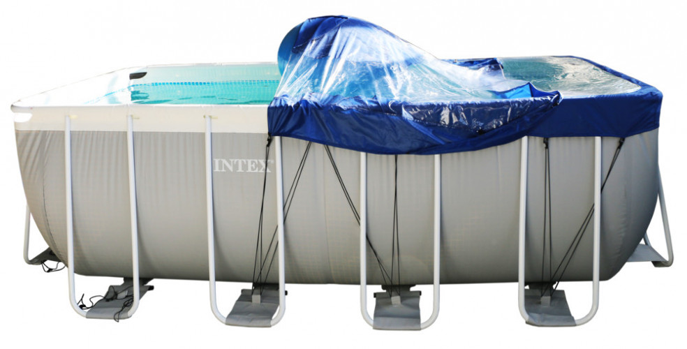 Тент для прямоугольного бассейна Intex/Bestway с надувной подушкой "Фиеста" в Оренбурге