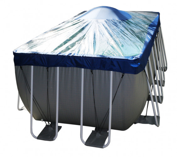 Тент для прямоугольного бассейна Intex/Bestway с надувной подушкой "Фиеста" в Оренбурге