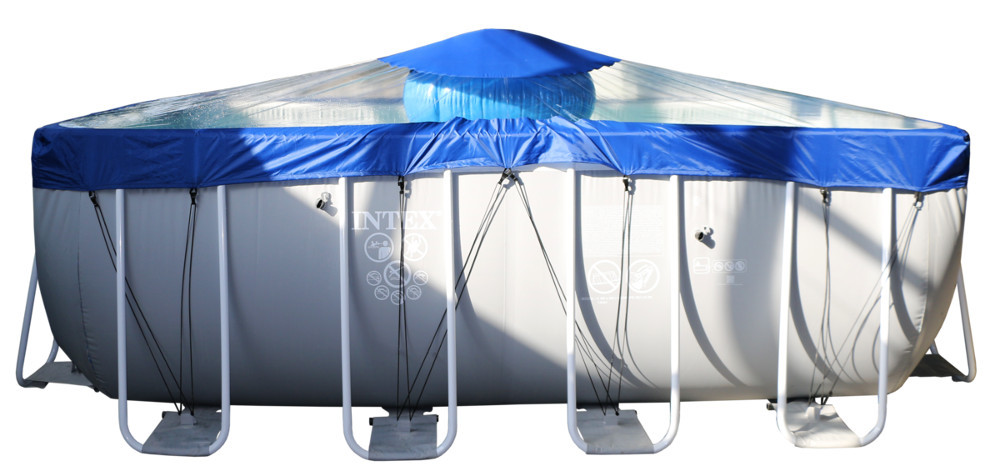 Тент для прямоугольного бассейна Intex/Bestway с надувной подушкой "Фиеста" в Оренбурге