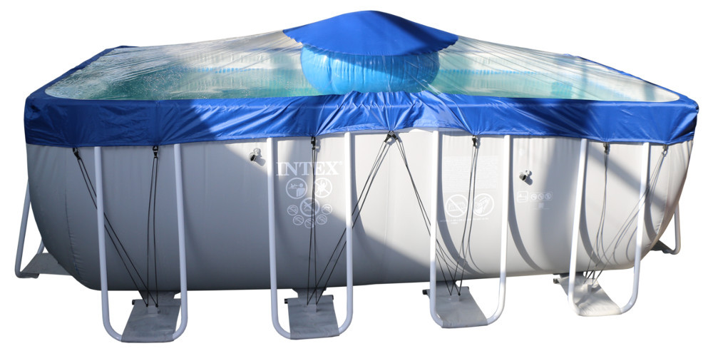 Тент для прямоугольного бассейна Intex/Bestway с надувной подушкой "Фиеста" в Оренбурге