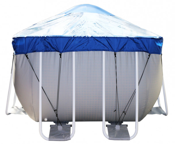 Тент для прямоугольного бассейна Intex/Bestway с надувной подушкой "Фиеста" в Оренбурге