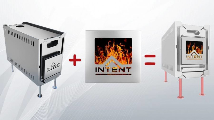 Стеклянная дверца для печи Intent в Оренбурге