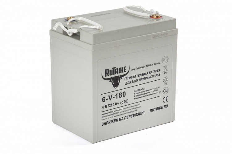 Тяговый гелевый аккумулятор RuTrike 3-EVF-180A (6V180A/H C3) в Оренбурге