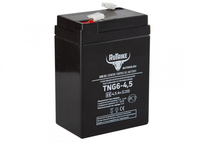 Тяговый гелевый аккумулятор RuTrike TNG 6-4,5 (6V4,5A/H C20) в Оренбурге