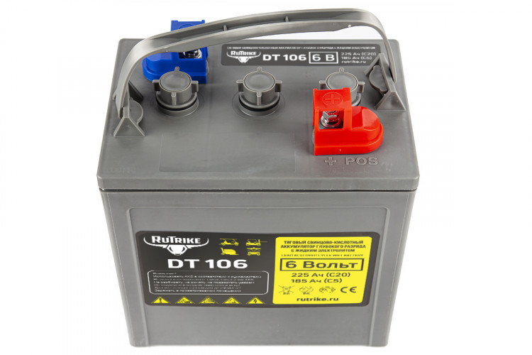 Тяговый аккумулятор RuTrike WET DT106 (T-105) 6V155A/H C3 в Оренбурге