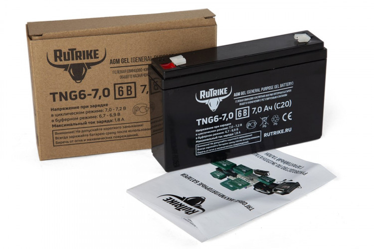 Тяговый гелевый аккумулятор RuTrike TNG 6-7.0 (6V7.0 A/H C20) в Оренбурге