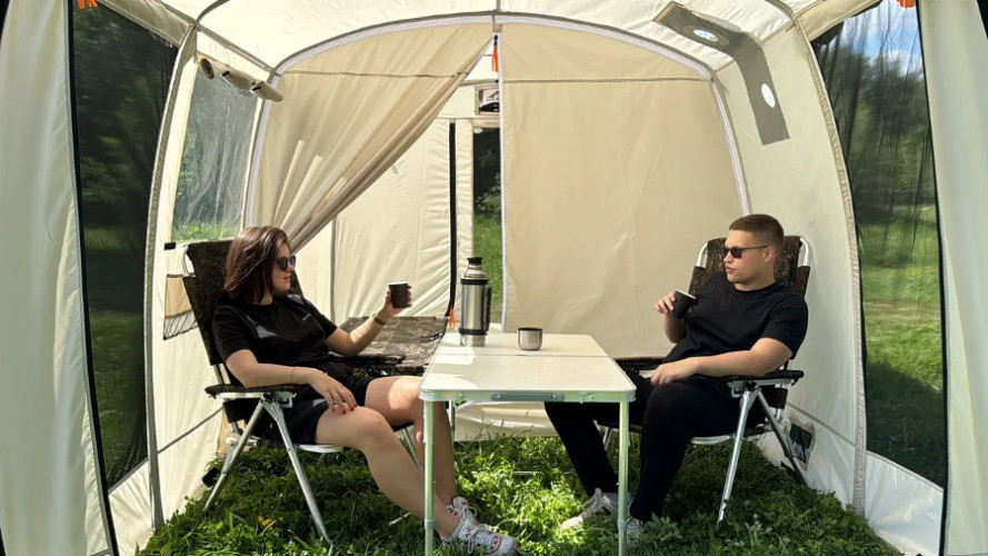 Шатер - Мобильная баня-палатка Морж Shelter XL в Оренбурге