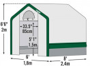 Теплица Shelterlogic 3 х 3 х 2,4 м в Оренбурге