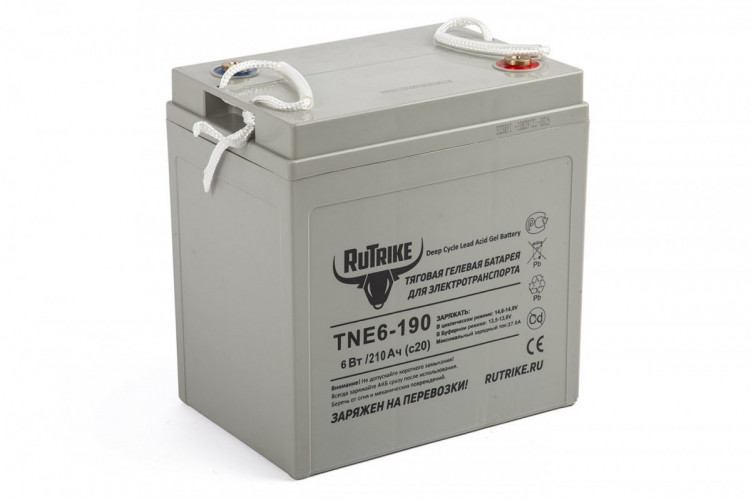 Тяговый гелевый аккумулятор RuTrike TNE6-190 (6V210A/H C3) в Оренбурге