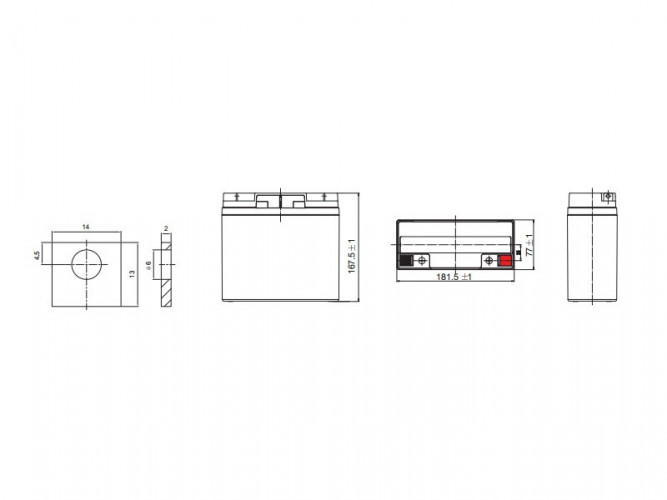 Аккумулятор Leoch DJW 12-18 (12 В, 18 Ач) в Оренбурге