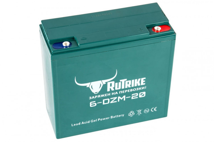 Тяговый гелевый аккумулятор RuTrike 6-DZF-20 (12V20A/H C2) в Оренбурге