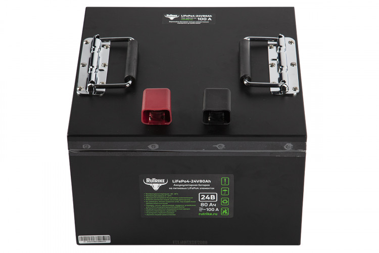 Тяговый железо-фосфатный аккумулятор RuTrike LiFePO4 24V80Ah (100A) в Оренбурге