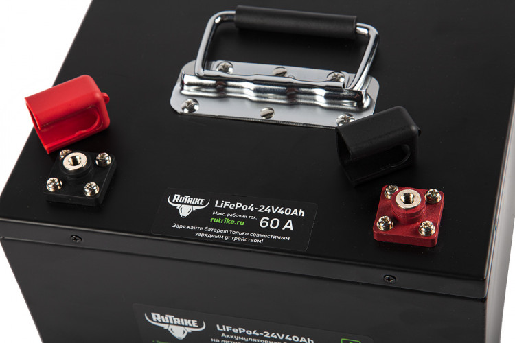 Тяговый железо-фосфатный аккумулятор RuTrike LiFePO4 24V40Ah (60A) в Оренбурге