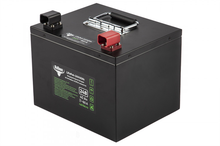Тяговый железо-фосфатный аккумулятор RuTrike LiFePO4 24V40Ah (60A) в Оренбурге