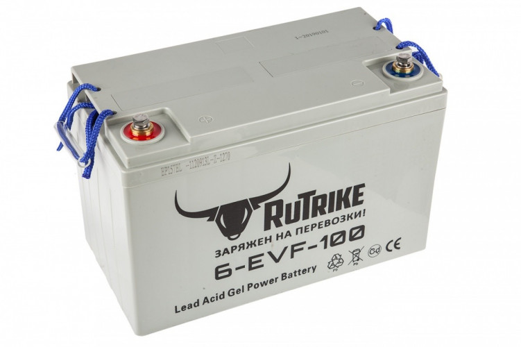 Тяговый гелевый аккумулятор RuTrike 6-EVF-100A (12V100A/H C3) в Оренбурге