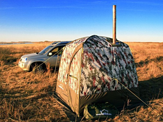 Мобильная баня ТЕРМА-10 с 1 окном (походная) в Оренбурге