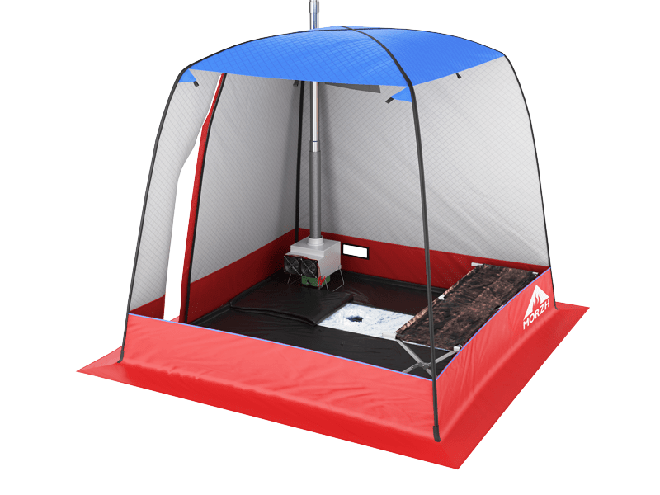 Мобильная баня-палатка МОРЖ (Черный) в Оренбурге