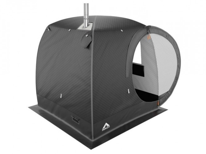 Мобильная баня-палатка МОРЖ LUX черный в Оренбурге