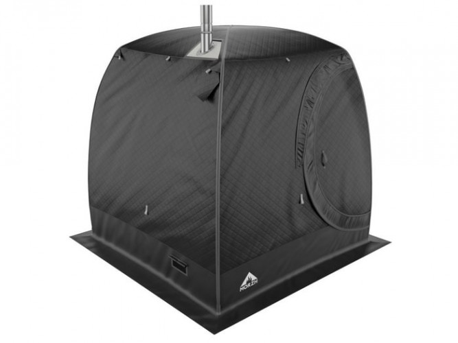 Мобильная баня-палатка МОРЖ LUX черный в Оренбурге